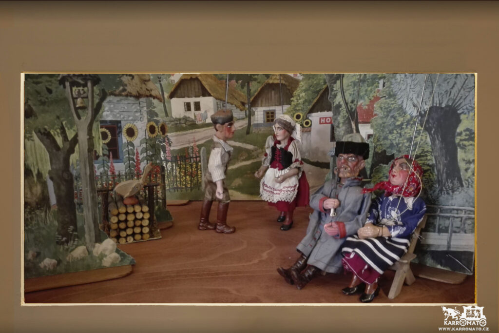 exhibition of a collection of old Czech marionettes and table puppet theatres of the Karromato