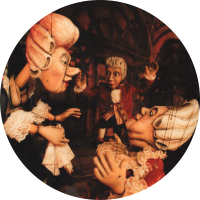 Karromato traditional marionette performance puppet opera based on the life of Mozart
